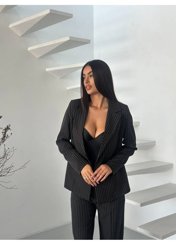 Костюм класичний костюмка у смужку,брюки та піджак з плечиками Україна (362011048)