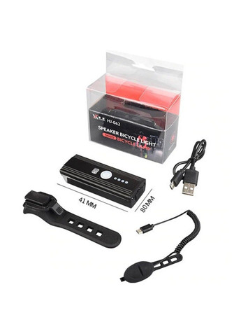 Велосипедний ліхтар і велозв' язок HJ-062 датчик світла + виносна кнопка + microUSB + 4 режими / 3 режими No Brand (331639545)