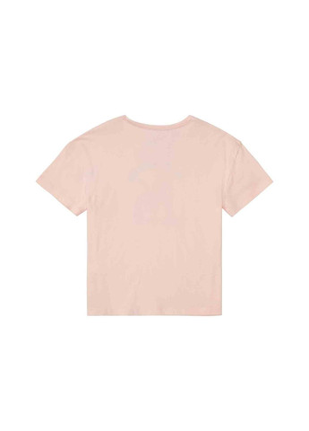 Коралловая демисезонная футболка укороченая для девочки 372032-1 Pepperts