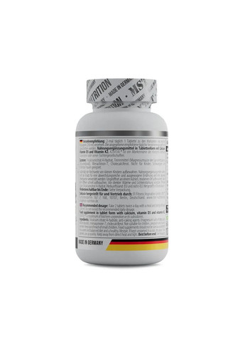 Кальцій цитрат з вітаміном D3 Calcium Citrate Vitamin D3 + K2MK7 60 таблеток MST (361349285)