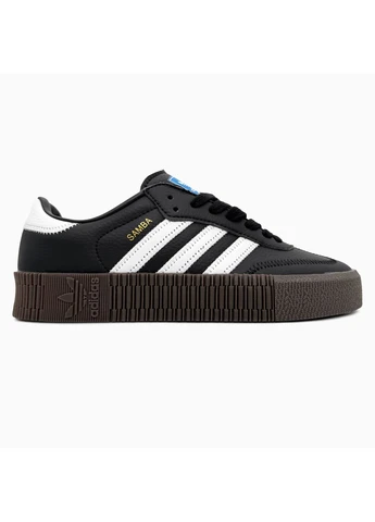 Черные летние кроссовки adidas samba rose w black gum адидас самба No Brand