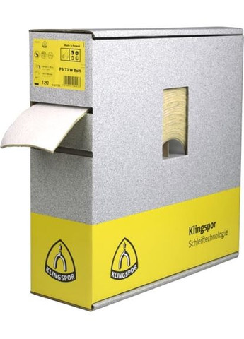 Шлифлист бумажный PS73BWF (115х140 мм, P180) наждачная шлифбумага на поролоне (22286) Klingspor (306551908)