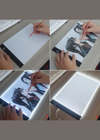 Световой планшет Manturinni A4 с LED подсветкой, планшет для рисования детский. No Brand (300577764)
