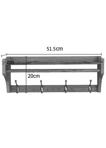 Вешалка для одежды из дерева Гамильтон 4 мускат (ВДО-401007) No Brand (327860404)