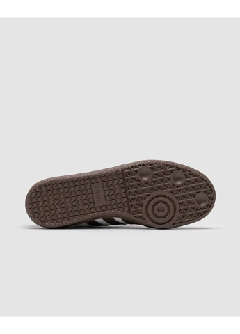 КРОСІВКИ ЖІНОЧІ ADIDAS SAMBA WHITE/BROWN АДІДАС САМБА БІЛІ No Brand білі демісезони (391939623)