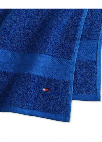 Полотенце (3 шт.) Tommy Hilfiger однотонный синий