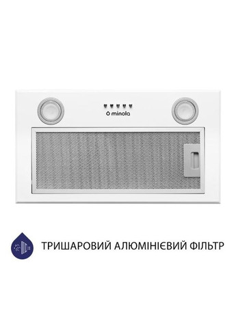 Вытяжка HBI 5722 WH 1200 LED встроена MINOLA (339680207)