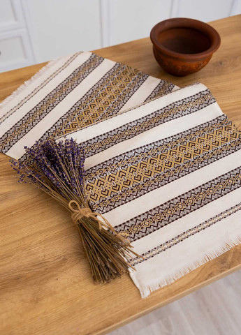 Рушник вишитий з українським орнаментом 75х35см (кет1435) Homedec орнамент комбінований