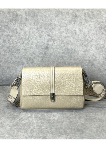 Сумка женская натуральная кожа тиснение два ремешка кроссбоди Genuine Leather Кросбоді (363115483)