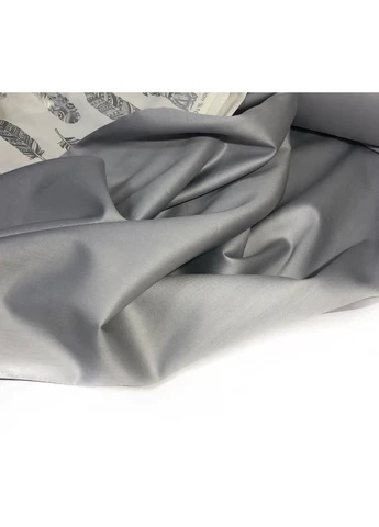 Постільна білизна TRUE GREY Premium Сатин однотон MERISET - Двоспальний на резинці Верховинка MS-550230 (403309969)