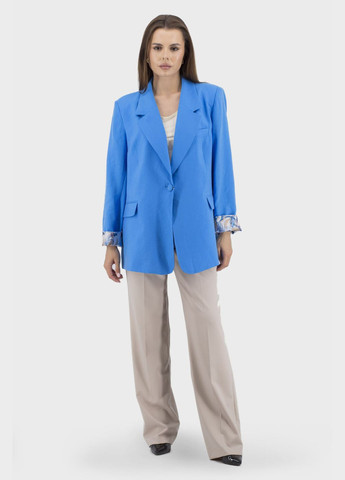 Класичний жіночий піджак без підкладки:, білий, синій Quinto (бежевий, ), 29718 No Brand (331785812)