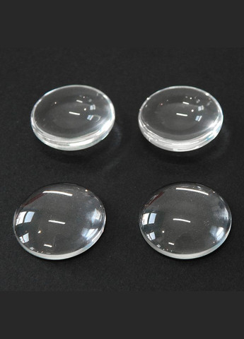 Кабошон стеклянный круглый, заготовка для глаз 18 мм, 2 шт No Brand (340484293)