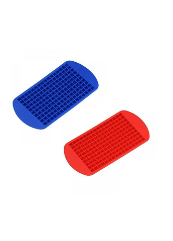Набір силіконових форм для льоду Кубики 160 комірок 23х12 см 2 шт Червоно-синій (C051361-51362) No Brand (332211324)