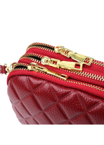 Сумка на три відділення для жінок з натуральної шкіри 22889 Vintage (356452202)