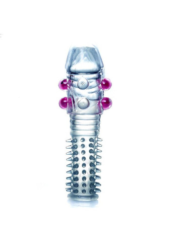 Насадка презерватив з шипами і кульками "Penis Sleeve" від Boss Boss Series (298571965)