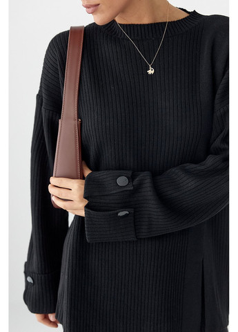 Вязаный костюм в рубчик свободного кроя Lurex (364813726)