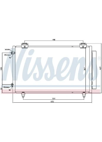 Радиатор кондиционера Nissens (366168401)
