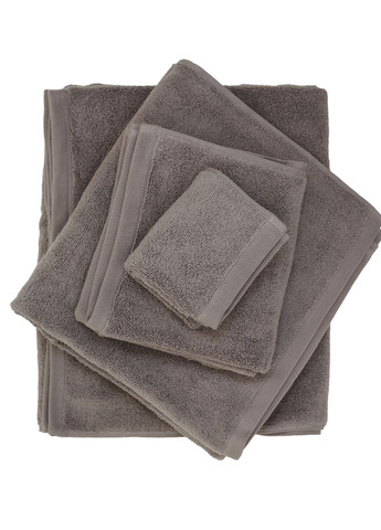 Рушник "Ніжність" 90x150 см MVM однотонний сірий