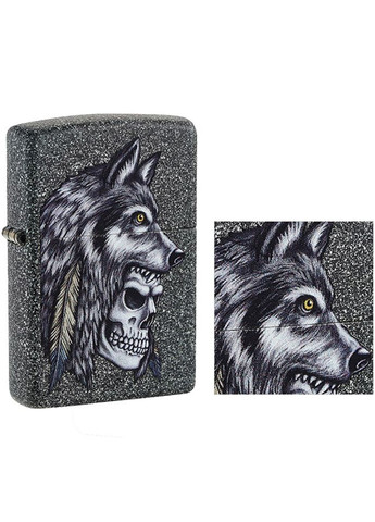 Зажигалка Wolf Skull Feather Design 29863 Zippo (316620041)