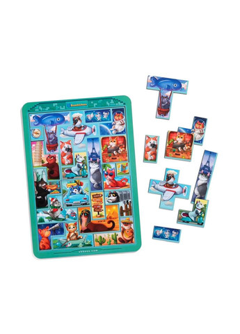 Дерев'яний сортер "Тетріс великий - Котики" (ПСД125) PSD125 No Brand (326838866)