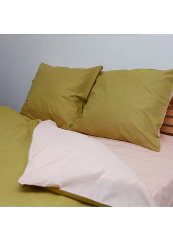 Комплект полуторний постільної білизни з наволочками 70*70 см, 115 гр/м2 Мінеральний онікс Хакі (13650150215) ТЕП (364099959)