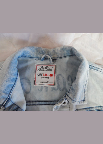 Голубая демисезонная куртка женская джинсовая подросток vintage, рост 134-140, 8-10 лет 009dg (в указанном размере, только 1 шт.) No Brand