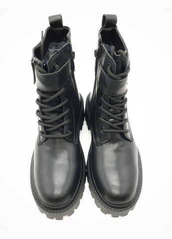Осенние женские ботинки зимние черные кожаные ii-11-14 23 см(р) It is
