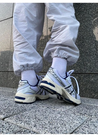 КРОСІВКИ ЖІНОЧІ ASICS GEL-1130 WHITE BLACK BEIGE АСІКС ГЕЛЬ 1130 БІЛІ No Brand білі демісезони (391947445)