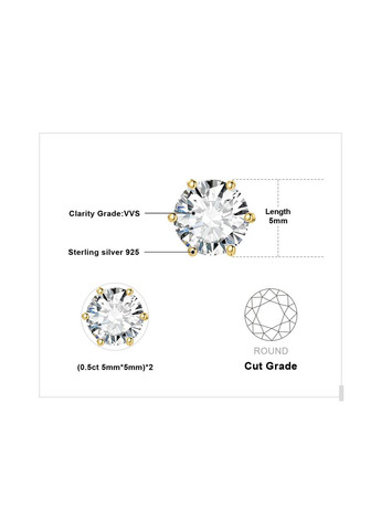 Срібні сережки в позолоті з топазом No Brand (331166460)