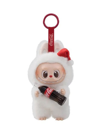 Игрушка-сюрприз Labubu Соса- Cola Мягкая игрушка – сюрприз брелок Лабубу 17см в пакете и подарочной коробке No Brand Coca-cola (361080702)