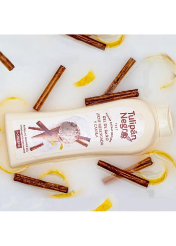 Гель для душу Leche Merengada y Canela - Молочне бізе, 650 мл Tulipan Negro (316454384)