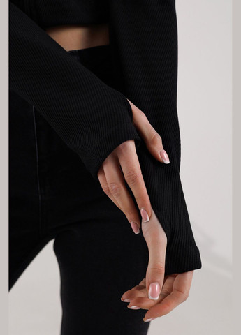 Чорний демісезонний кофта однотонна жіноча 9979 (2000990428721d) shop (2000990428721) NOA noa