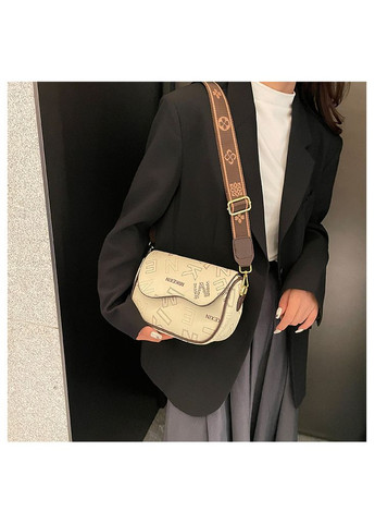 Модная повседневная сумка через бежевое плечо с буквами КиП (315919445)