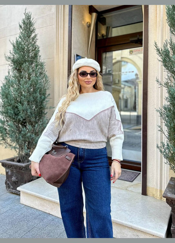 Бежевий жіночий вовняний светр янгол бежевий You Best