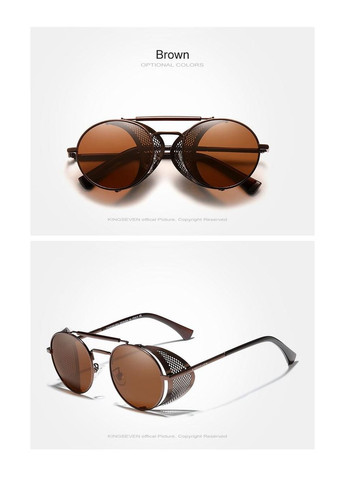 Фірмові сонцезахисні окуляри тішейди з поляризованими лінзами 7550 DESIGN Коричневий No Brand (307084756)