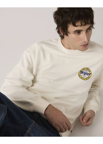 Молочный свитшот Levi's логотип без декора (392251929)