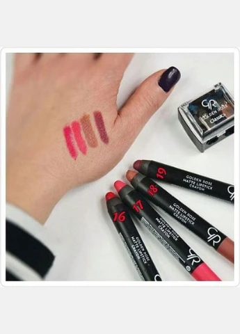 Матова помада-олівець для губ Matte Lipstick Crayon 17 GOLDEN ROSE (302490416)