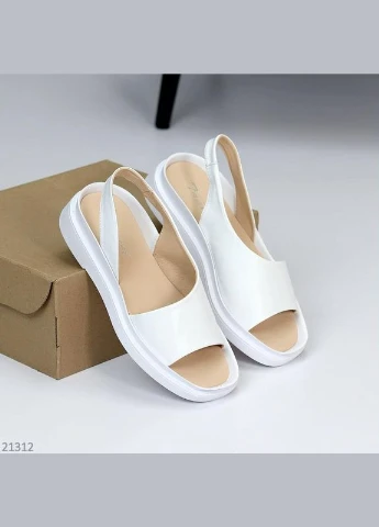 Білі шкіряні жіночі босоніжки (21312) Tamei Iris (295922084)