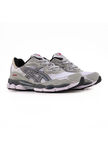 Белые демисезонные кроссовки мужские asics gel-nyc white steel grey асикс гель нюк белые No Brand