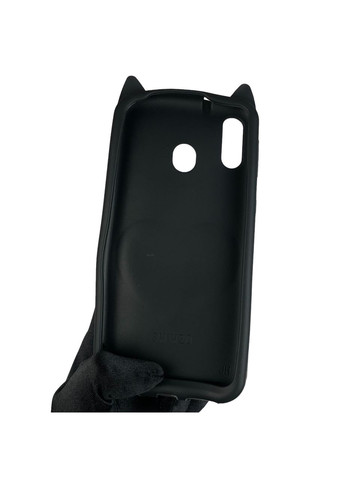 Чохол для Galaxy M20 SM-M205F дитячий 3д у формі котика переливашка серце на самсунг м20 чорний Samsung (366018858)