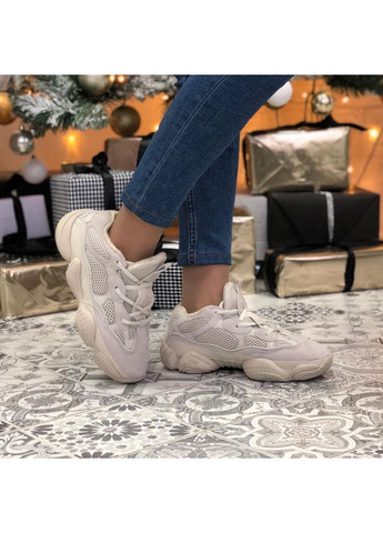 КРОССОВКИ ЖЕНСКИЕ ADIDAS YEEZY BOOST 500 BLUSH 3 АДИДАС ИЗИ БУСТ No Brand бежевые зима (367168170)