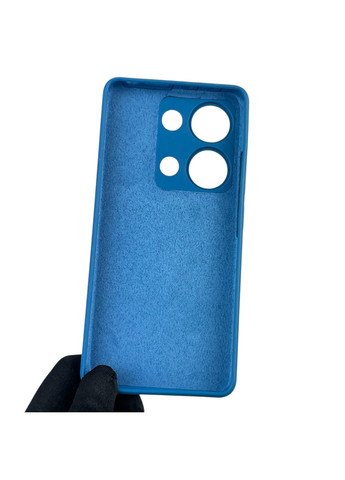 Чехол для Redmi Note 13 Pro 4G силиконовый с микрофиброй на сяоми редми нот 13 про 4г синий Xiaomi (366389855)