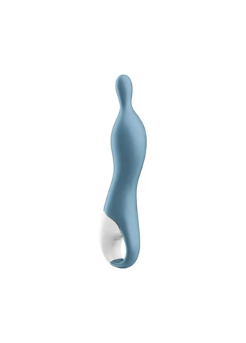 Вибромассажер для стимуляции точки G водонепроницаемый синий A-Mazing 1 Satisfyer (382840946)