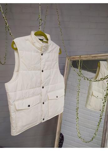 Идеальный стеганый жилет для межсезонья песочный с карманами, мужской, стильный. Zara (352742531)