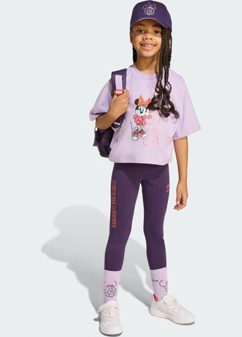 Фиолетовая демисезонная футболка disney minnie mouse kids adidas