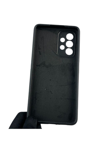 Чехол для Galaxy A53 5G (SM-A536E) силиконовый с микрофиброй нескользящий на самсунг а53 5г черный Samsung (366228866)