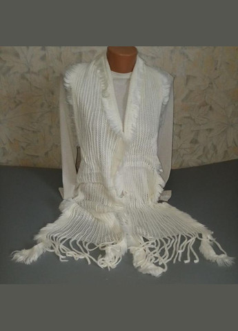 Шарф новый длинный молочно-белый красивый женский аксессуар+подарок No Brand (337359559)