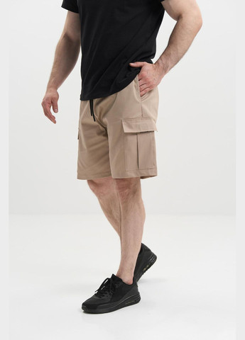 Шорти карго чоловічі Великого Розміру стрейч-котон з кишенями літо, пісочний No Brand (340108459)