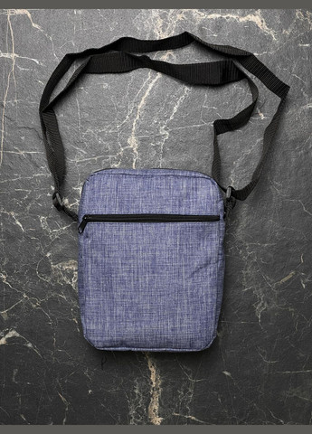 Барсетка фіолетовий меланж з чорним лого No Brand (330128503)