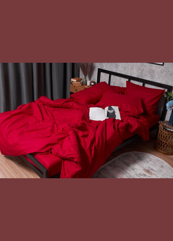 Комплект постельного белья Бязь Gold Люкс семейный 143х210х2 наволочки 2х40х60 (MS-820003140) Moon&Star Cherry Red (288043979)